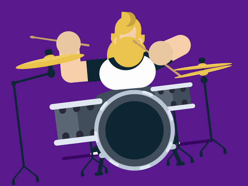 Rock Band! aep aftereffects animate character characters ilustration rock