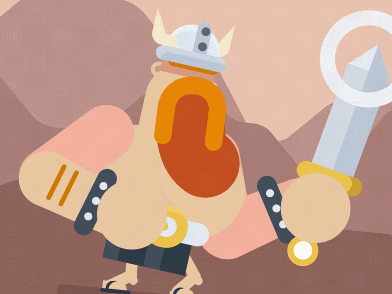 Bravest! animation bravest illustration medieval motion vikings war