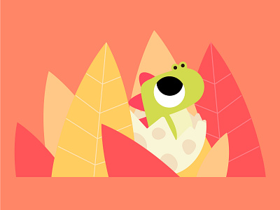 Baby dinosaur animation character characters design dinosaur dribbble illustration