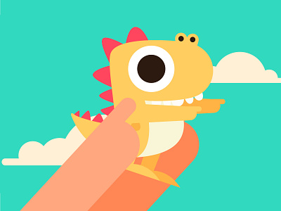 Dinosaur toy animation character characters design dinosaur dribbble illustration toy