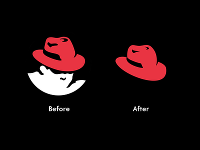 RedHat experimental linux logo redhat