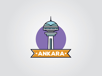 Ankara Landmark, Atakule ankara atakule capital city design illustration landmark tower turkey