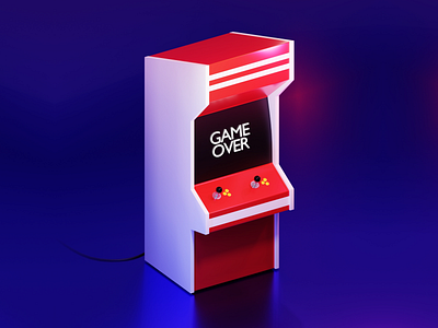 Arcade Game - 3D Model | Blender 3d 3d art 3d artist arcade arcade games arcade gane art blender blender 3d design game game over games graphic