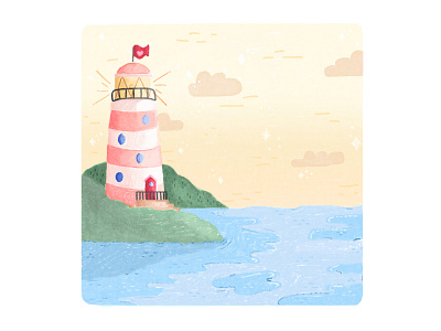 Lighthouse art digitalart digitalillustration illustration lighthouse sea