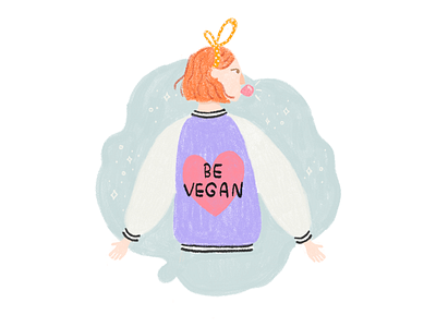 Jacket art digitalart illustration jacket vegan