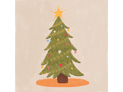 Christmas tree christmas christmas tree digitalart digitalillustration illustration xmas