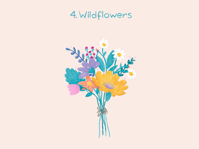 Wildflowers 100thingstodraw art bouquet daisy digitalart digitalillustration drawingchallenge flowers flowers illustration illustration tulip wildflowers