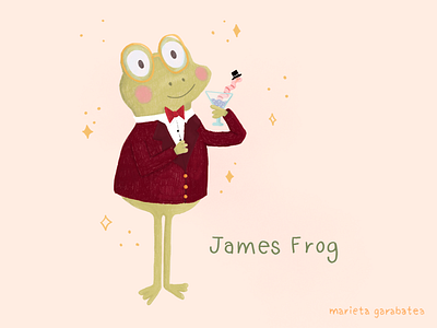 James frog art character design childrens illustration digitalart digitalillustration frog illustration