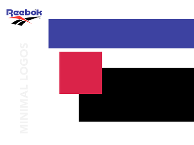 Reebok Shot Minimal Logo concept forms logo minimal