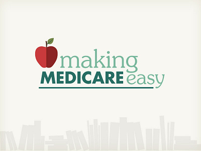 Making Medicare Easy Campaign Logo apple easy healthcare learning logo medicare school teach