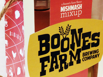 Rebranding of Boones Farm beer boones farm branding earthy farm homegrown rebranding