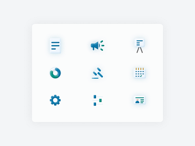 Service Icons - Light icongraphy icons modern ux