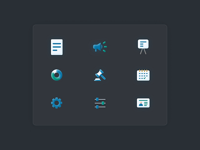Service Icons - Dark icons