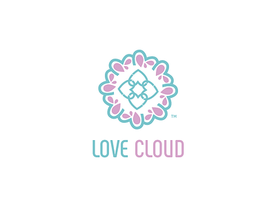 Love Cloud battik brand brand identity branding branding design cloud colors icon idea identity logo logodesign love simple