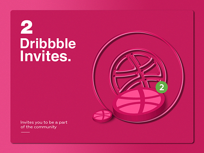 Dribbble Invites battik business colors design dribbble invite simple tag two vector