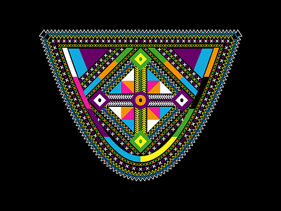 Babouche Maïtale art battik colors idea illustration simple vector