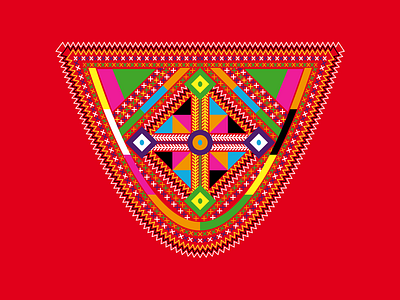 Babouche Berbere art battik colors design idea illustration logo simple vector