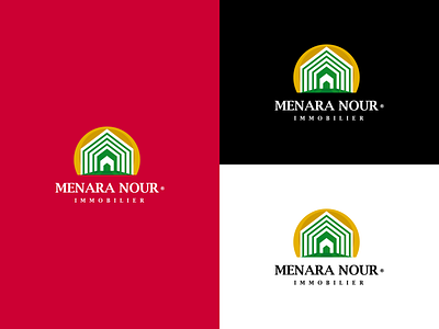 Menara Nour Immobilier art battik brand brand identity branding business colors creative design idea identity illustrator immobilier logo logodesign simple sun vector