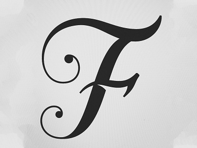 Letter F design lettering type typography