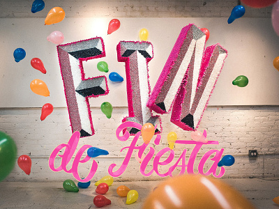 FIN de Fiesta chicago design lettering type typography