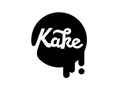 Kake black branding design lettering logo logo design logos type typography