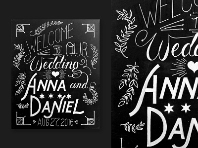 A+D Wedding Type black handdrawn lettering type typography