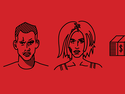 run lola run characters illustration lines movie people run lola run