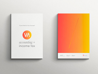 VA Accounting + Income Tax branding design logo type typography