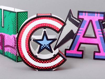 Superhero Caps paper toys