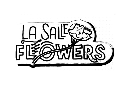 Flowers signage flowers hand drawn handlettering lettering shop sign type