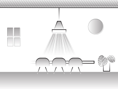 Interior - dinning room illustration