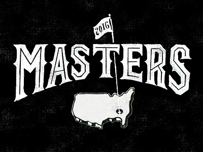 Masters golf handlettering lettering logo type typography