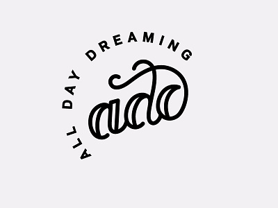 All Day Dreaming lettering logo type typography