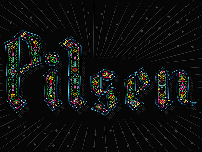 Pilsen chicago design lettering letters logo pilsen script type typography wordmark