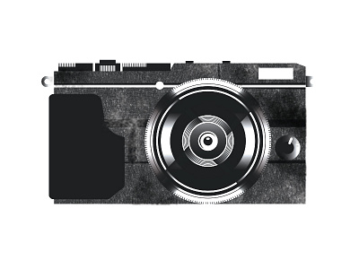 Fuji x70 Camera camera illustration