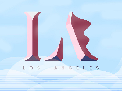 LA type typography