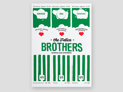 The Felice Brothers design poster type typography