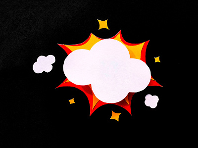 Cloud illustraion paper paper art papercut