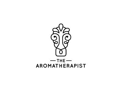 The Aromatherapist2 aromatherapy bottle apothecary essential oils natural ornamental swirls. drops
