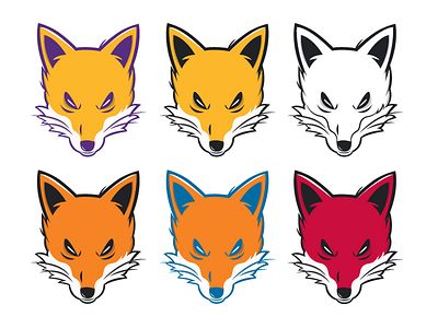 Fox Insignia variants ai basketball dog football fox icon illustration insignia nba sport team vector