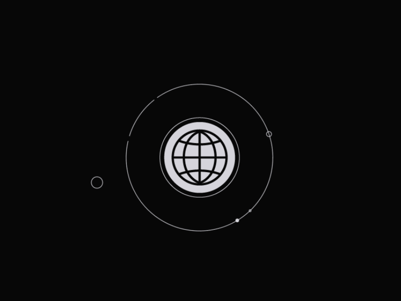 GLOBE UI animation animation circular digital earth gif globe motion graphics orbit space world