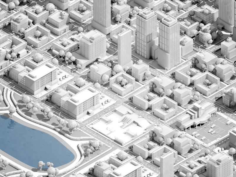 Городская застройка. Модель города. Трехмерная модель города. Трехмерное моделирование города. Карта город 3д