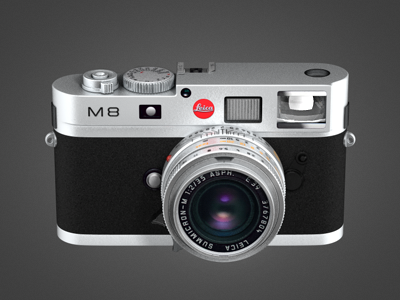 Leica M8 3d camera icon leica m8 rendering