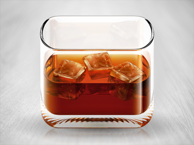 Whiskey iPhone Icon cocktail icon ios iphone rendering whiskey