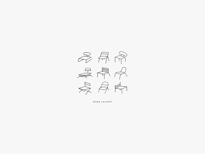 Welcome EP album art branding chair chairs ep illustration minimal minimalistic music music art musician typography