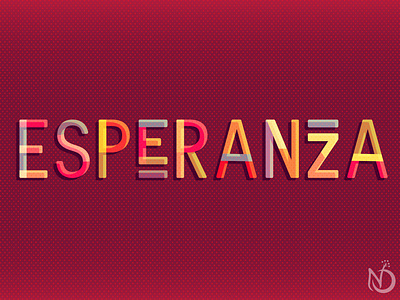 Esperanza color custom type custom typeface esperanza illustration type typography