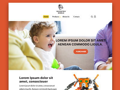 Inventrix World Landing Page Design