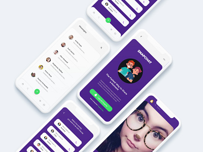 Snapchat Redesign Challenge app application color dailyui design design thinking dribbblers flat design graphic design illustration interface minimal productdesign snapkit typography ui uiux uplabs user interface vector