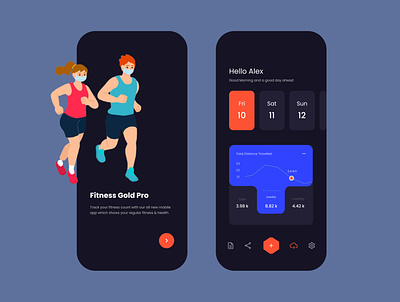 Fitness App Challenge clean color daily ui design design system design thinking development dribbblers exercise fit fitness graphic design gym healthy minimal sport typography ui uplabs workout