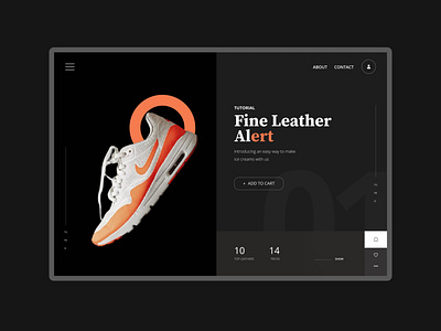 Leather Web Design Concept
